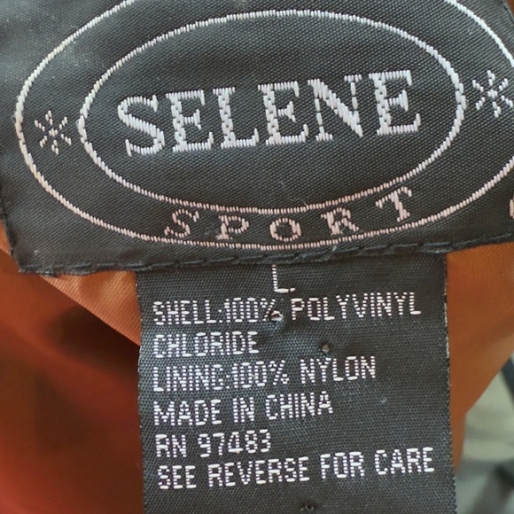 Selene Sport Snake Print Trench Jacket L Faux Leather Y2K Retro Mob Wife Glam - Picture 12 of 12